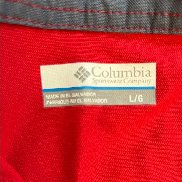 Columbia Vibrant Red Men's Polo Shirt - Picture 2 of 8